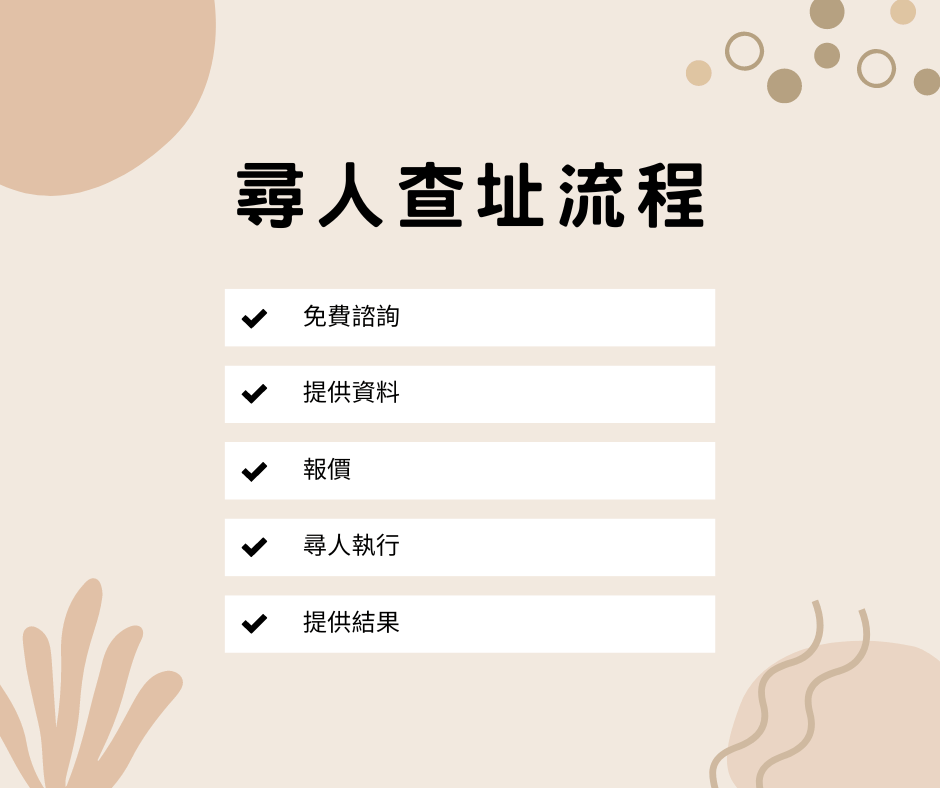 尋人查址 注意要點一篇看